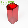 Red Square Round Core Waterproof Acrylic Flower Box