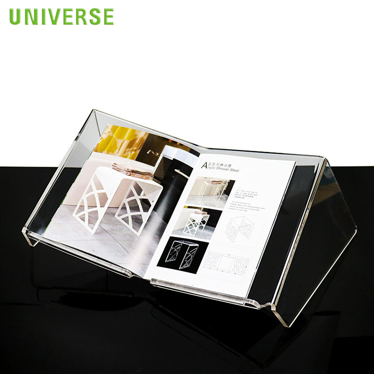 Portable Transparent Desktop Acrylic Book Display Rack