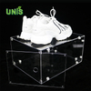Transparent removable magnetic acrylic display shoe box